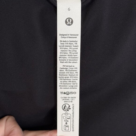 Lululemon Black Align Cami Bodysuit, 6 - Picture 10 of 10